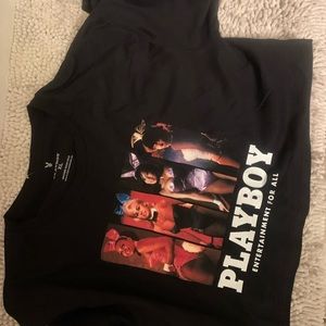 Playboy xl crop top long sleeve official licensed top